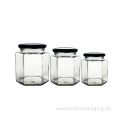 Glass Hexagon Jars 196ml